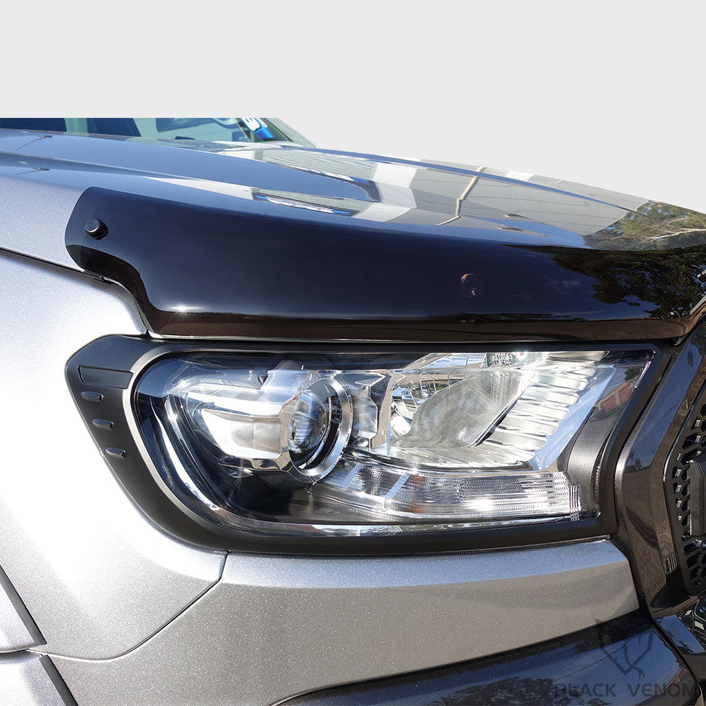 Bonnet Protector Black Guard Stone Deflector to suit Ford Ranger PX2 PX3 MK2 MK3 2015-2022