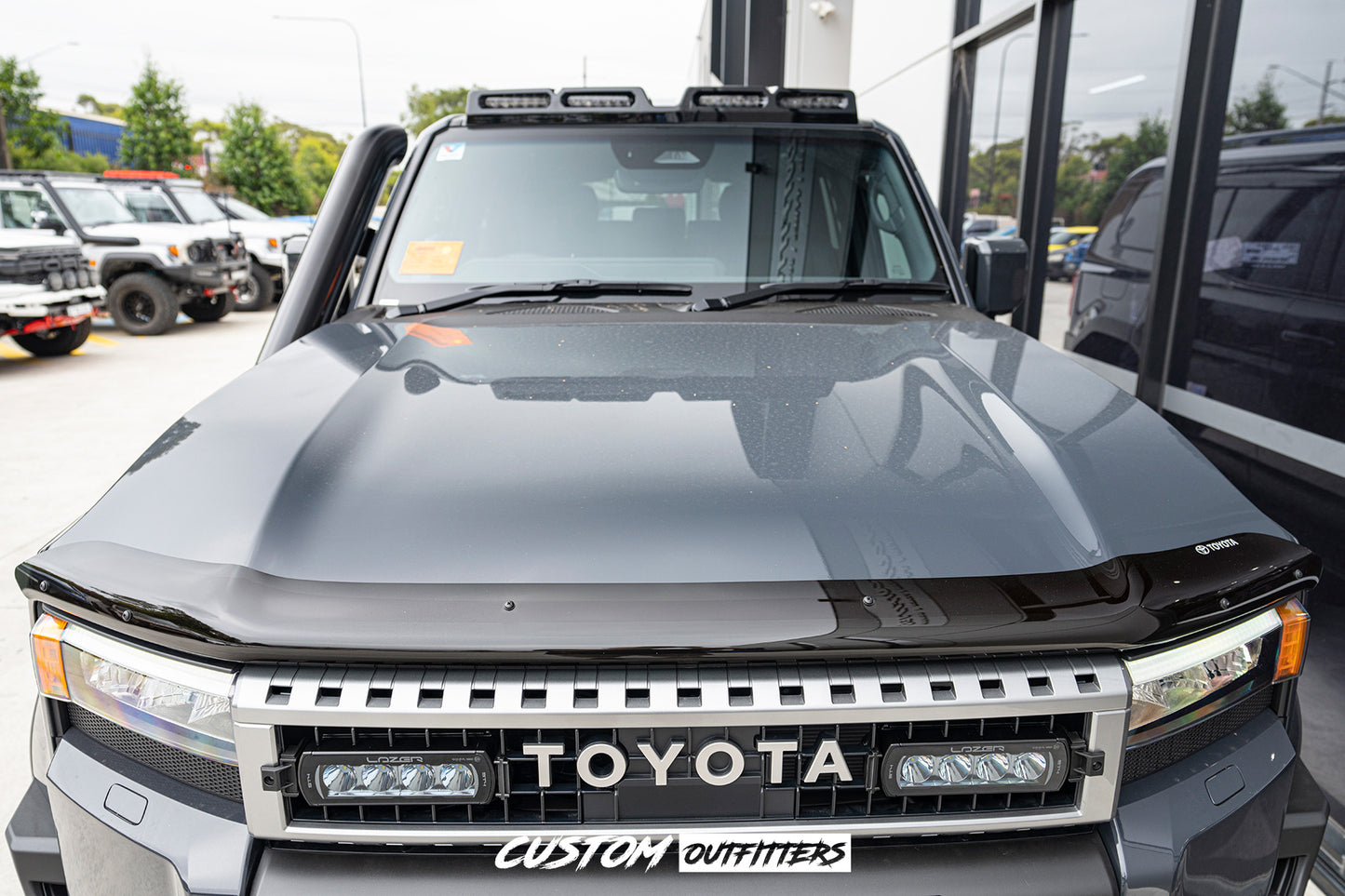 Black Venom LED Roof Pod Lights for Toyota Prado 250
