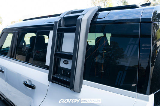 Gloss Black Side Ladder for Landrover Defender 2021-2026