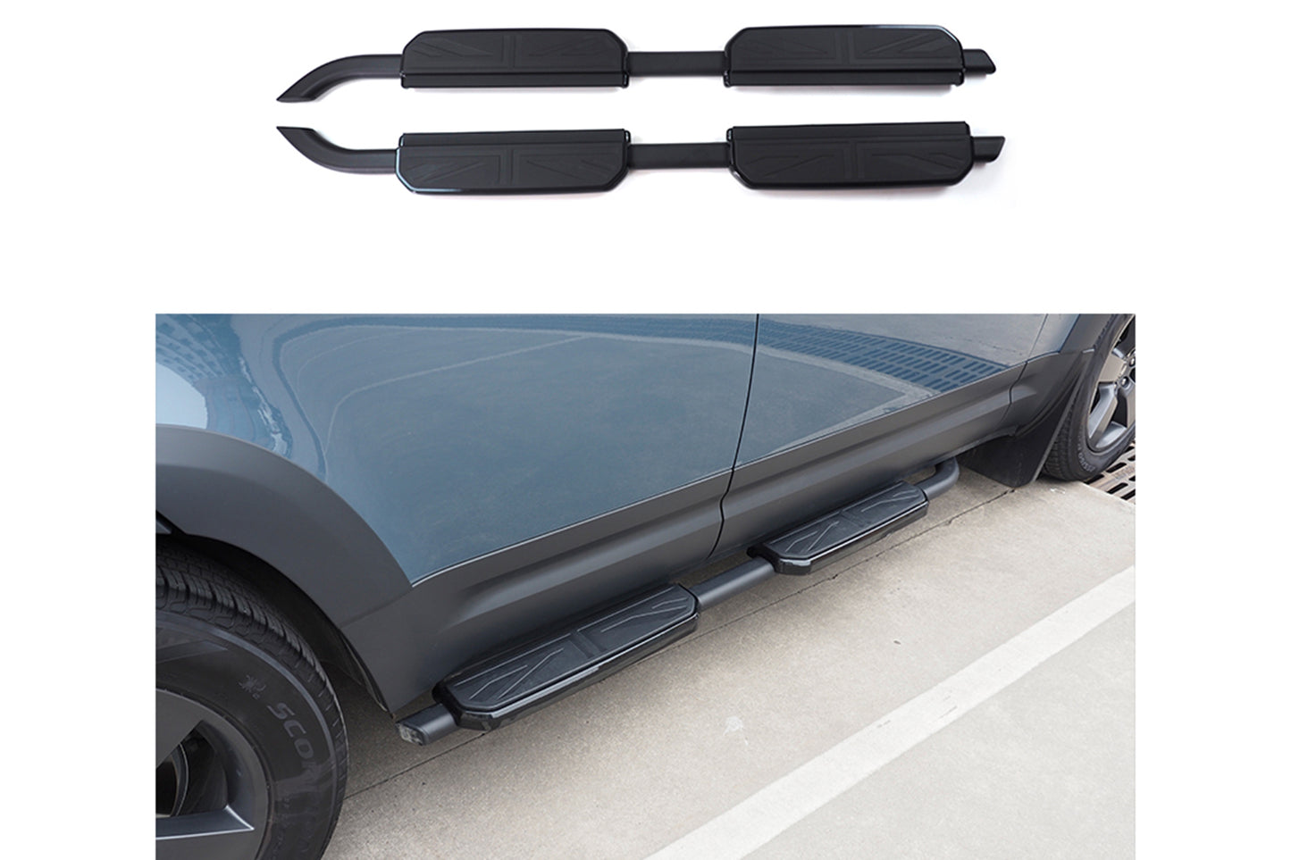 Union Jack Running Board Side Steps for Landrover Defender 110 & 130 Series 2020-2026