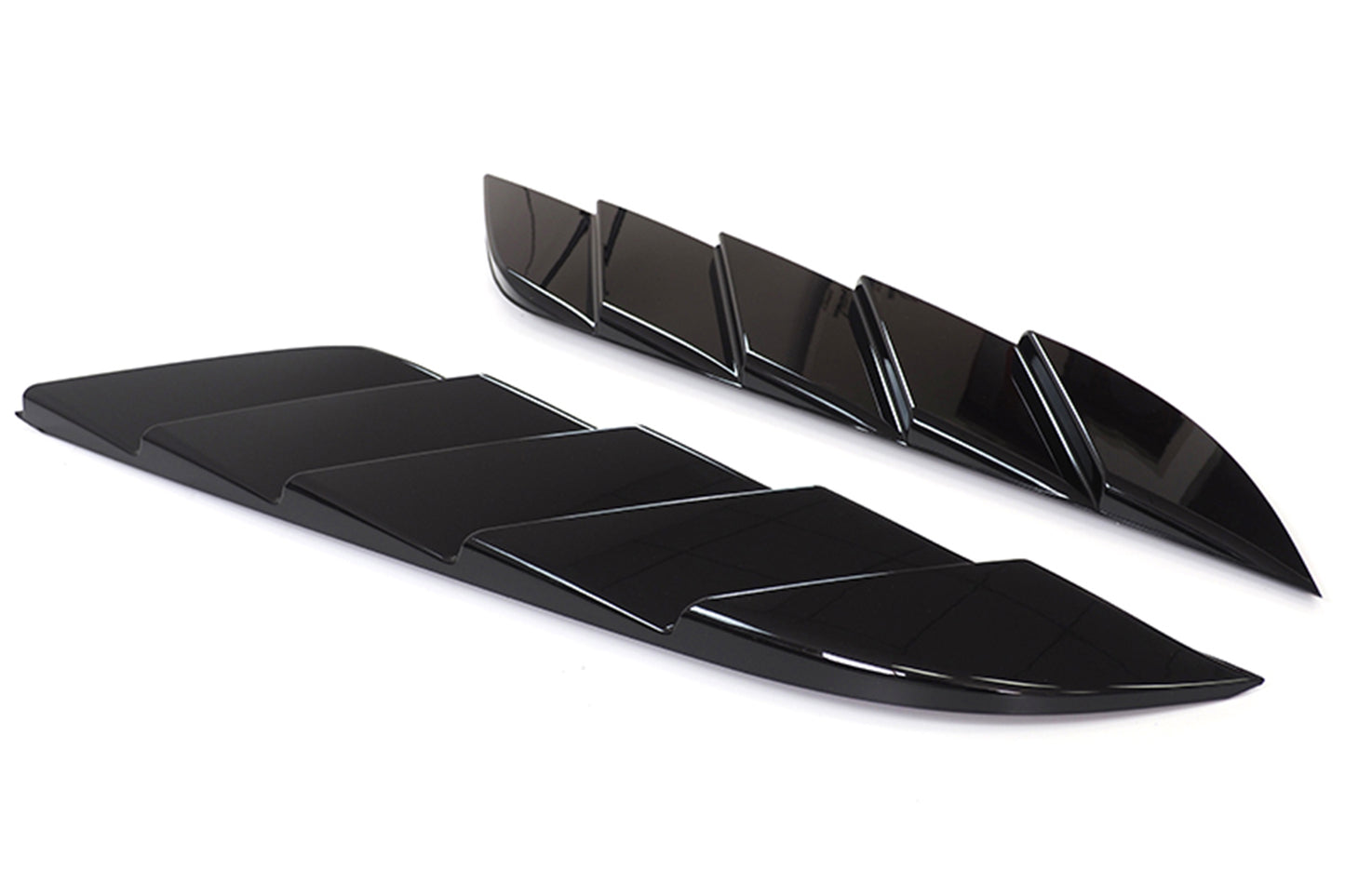 Gloss Black Venom Bonnet Vent Trims for Landrover Defender 2021-2026