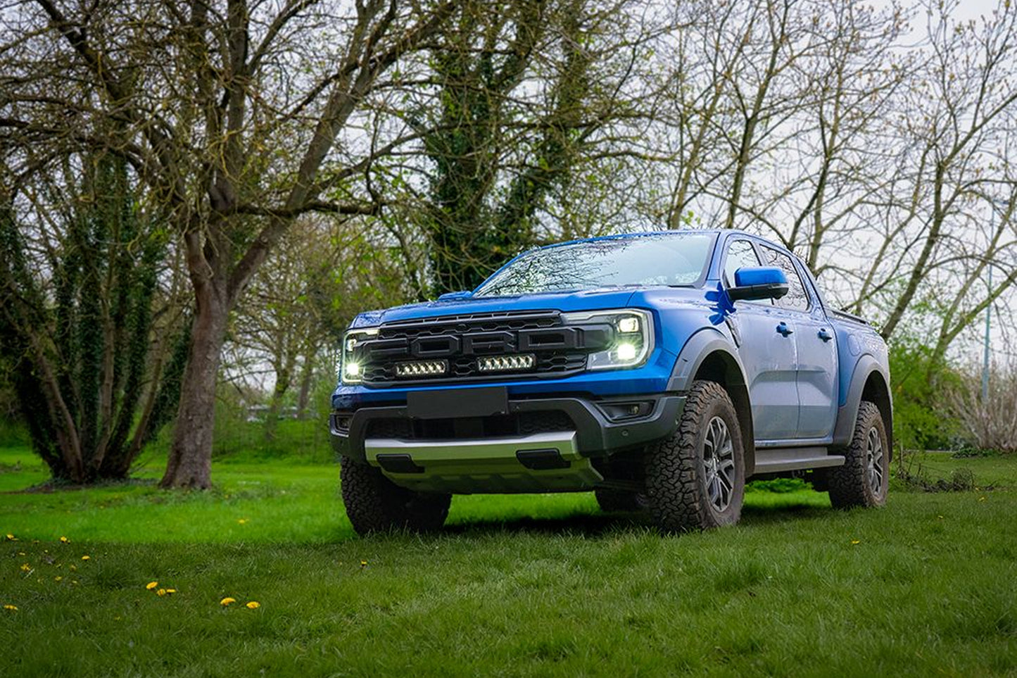 Custom Lazer Integrated Grille Lights for Next Gen Raptor 2022-2026
