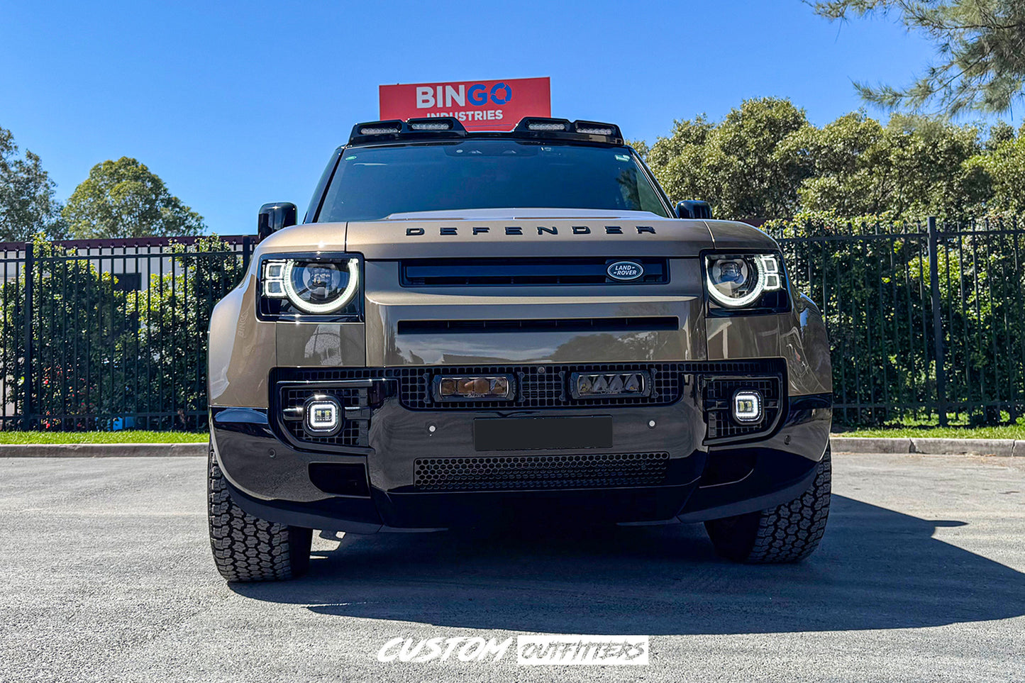 Black Venom LED Roof Pod Lights for Landrover Defender (2020-2026)