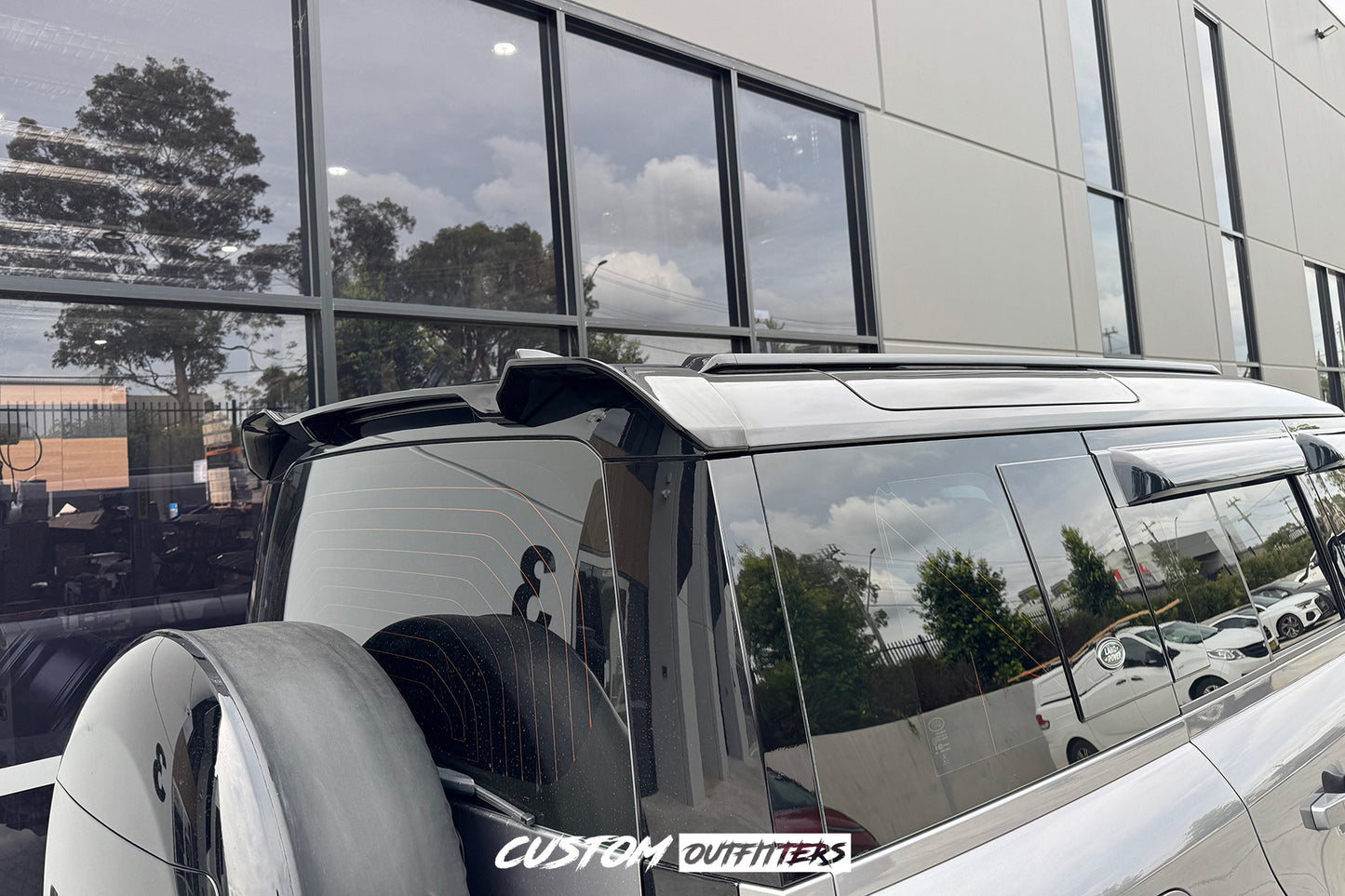 Gloss Black Spoiler for Landrover Defender 2021-2026