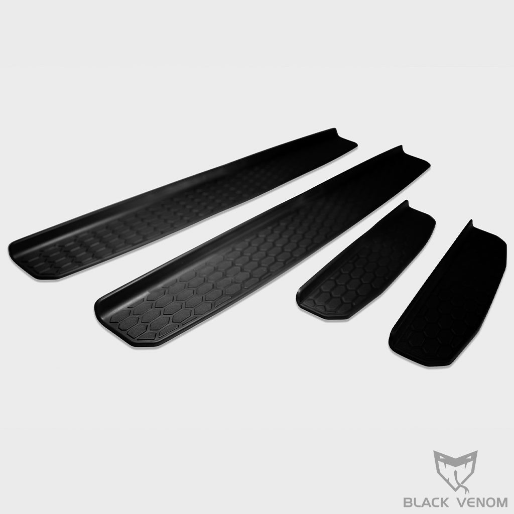 Black Door Sill Trims to suit Jeep Wrangler JL (2 Door / 4 Door) 2019-2023