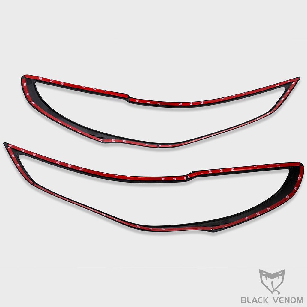 Black Headlight & Tail Light Trims to suit Mazda BT50 2022-2023