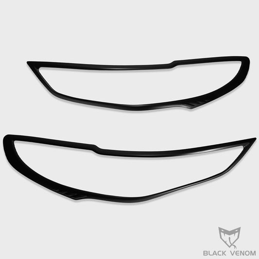 Black Headlight & Tail Light Trims to suit Mazda BT50 2022-2023