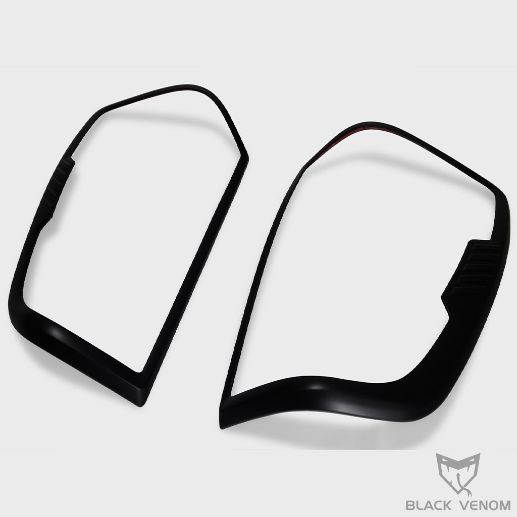 Black Headlight & Tail Light Trims to suit Mazda BT50 2022-2023