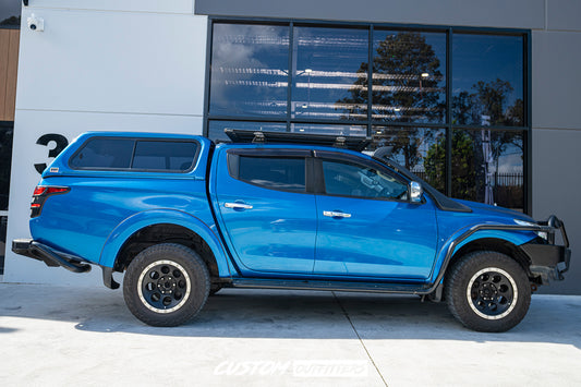 Smoke Black Tinted Weathershields for Mitsubishi Triton MQ MR 2015-2024
