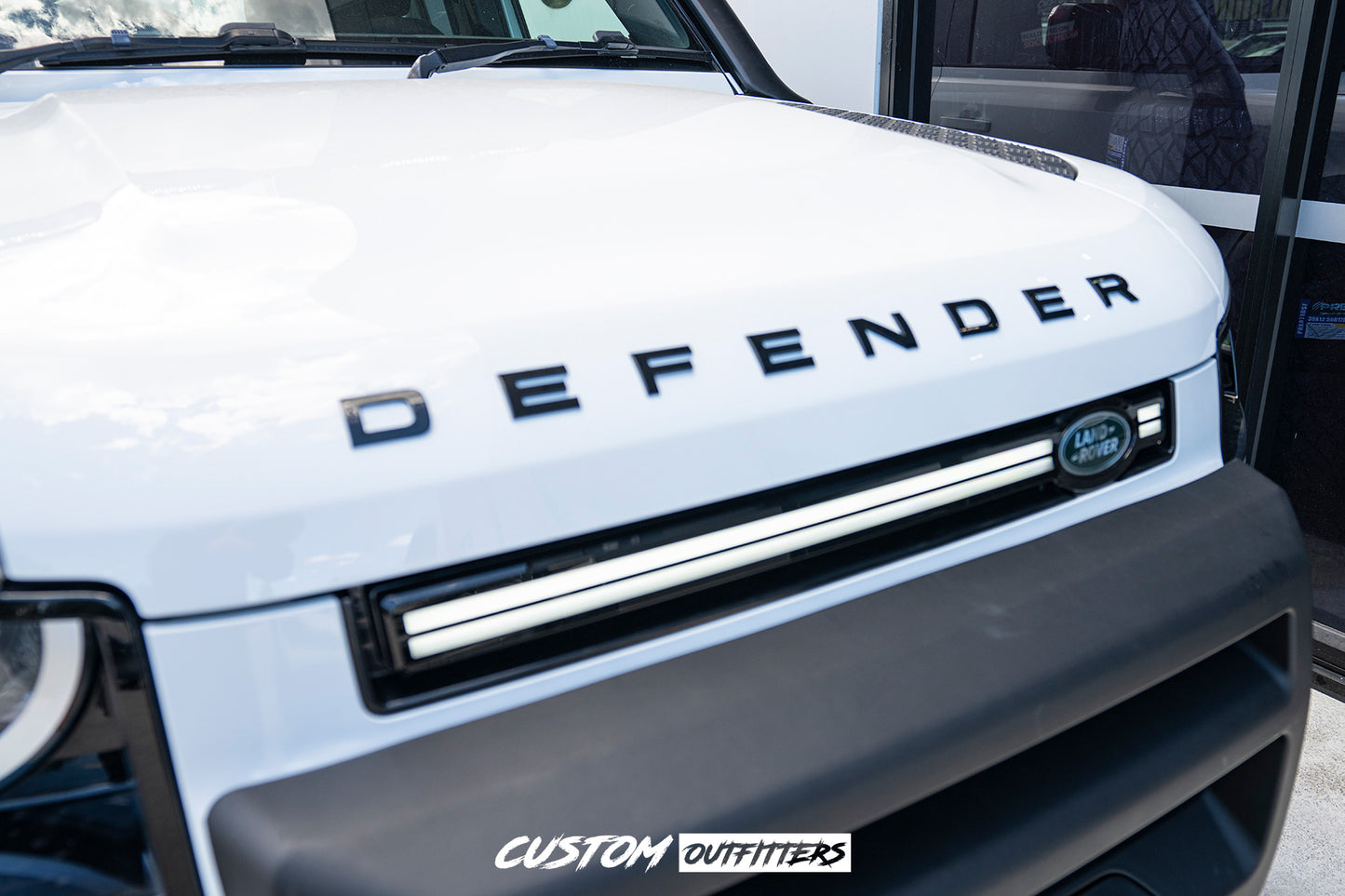 Gloss Black Venom Grille with DRL for Landrover Defender 2021-2026