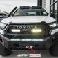 Black Venom LED Roof Pod Lights for Toyota Hilux N80 2015-2025 (Models with Antenna at rear)