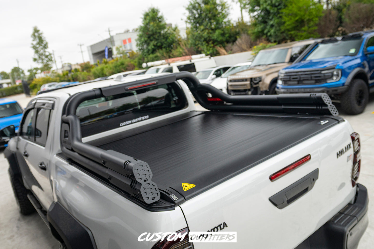 Black Venom Electric Roller Shutter & OP-2 Sports Bar
