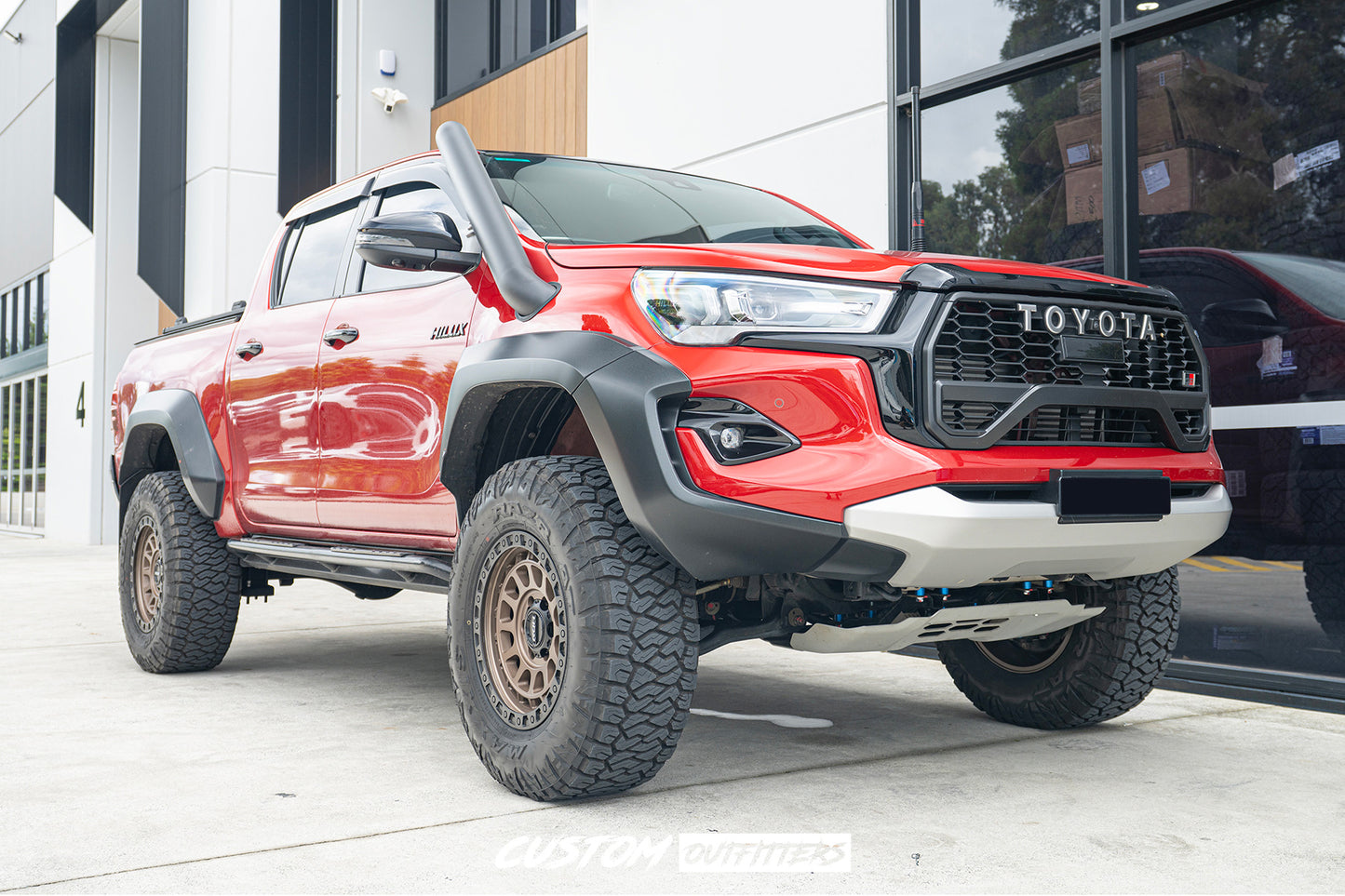 Black 4 Inch Snorkel for Toyota Hilux N80 2015-2025