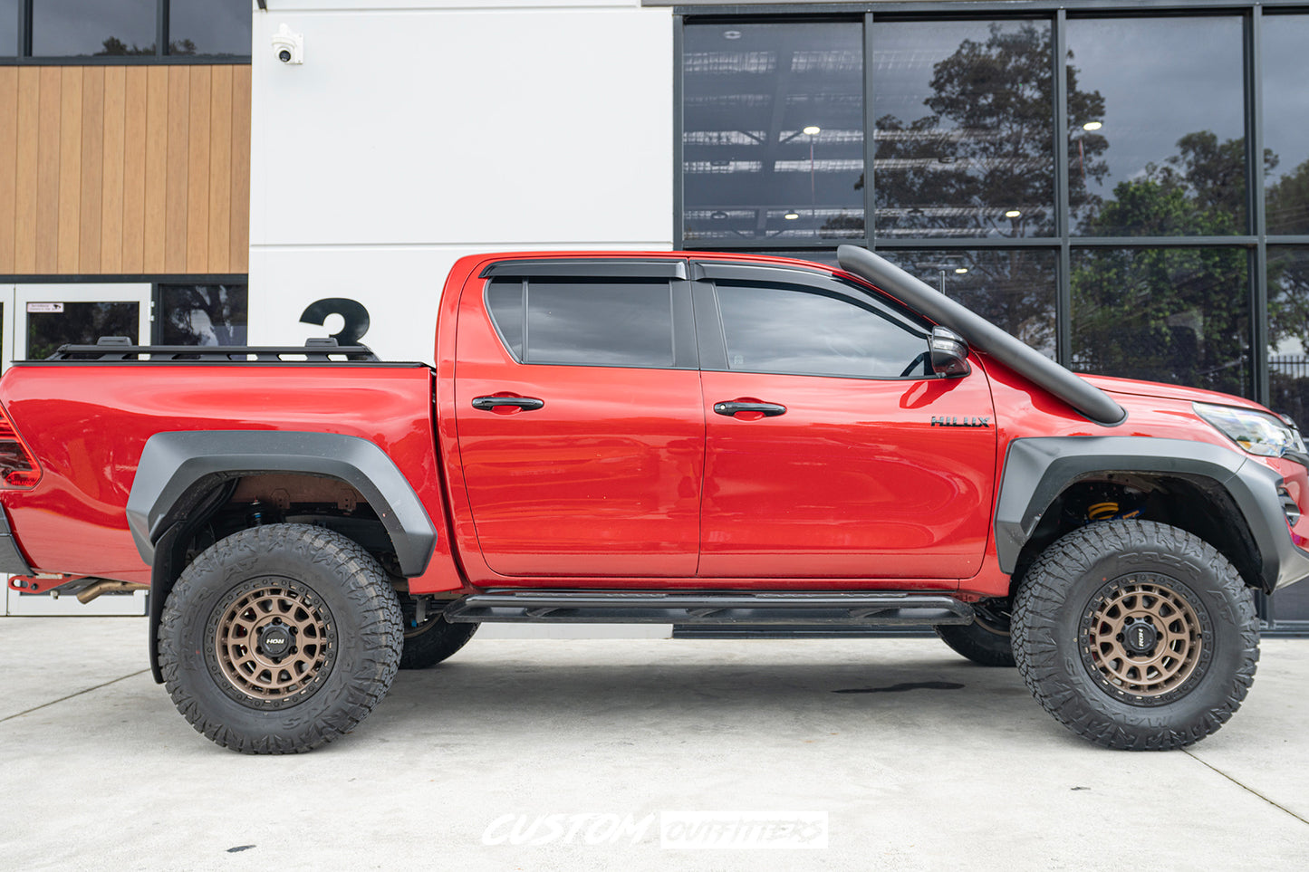 Black 4 Inch Snorkel for Toyota Hilux Rogue & GR Sport