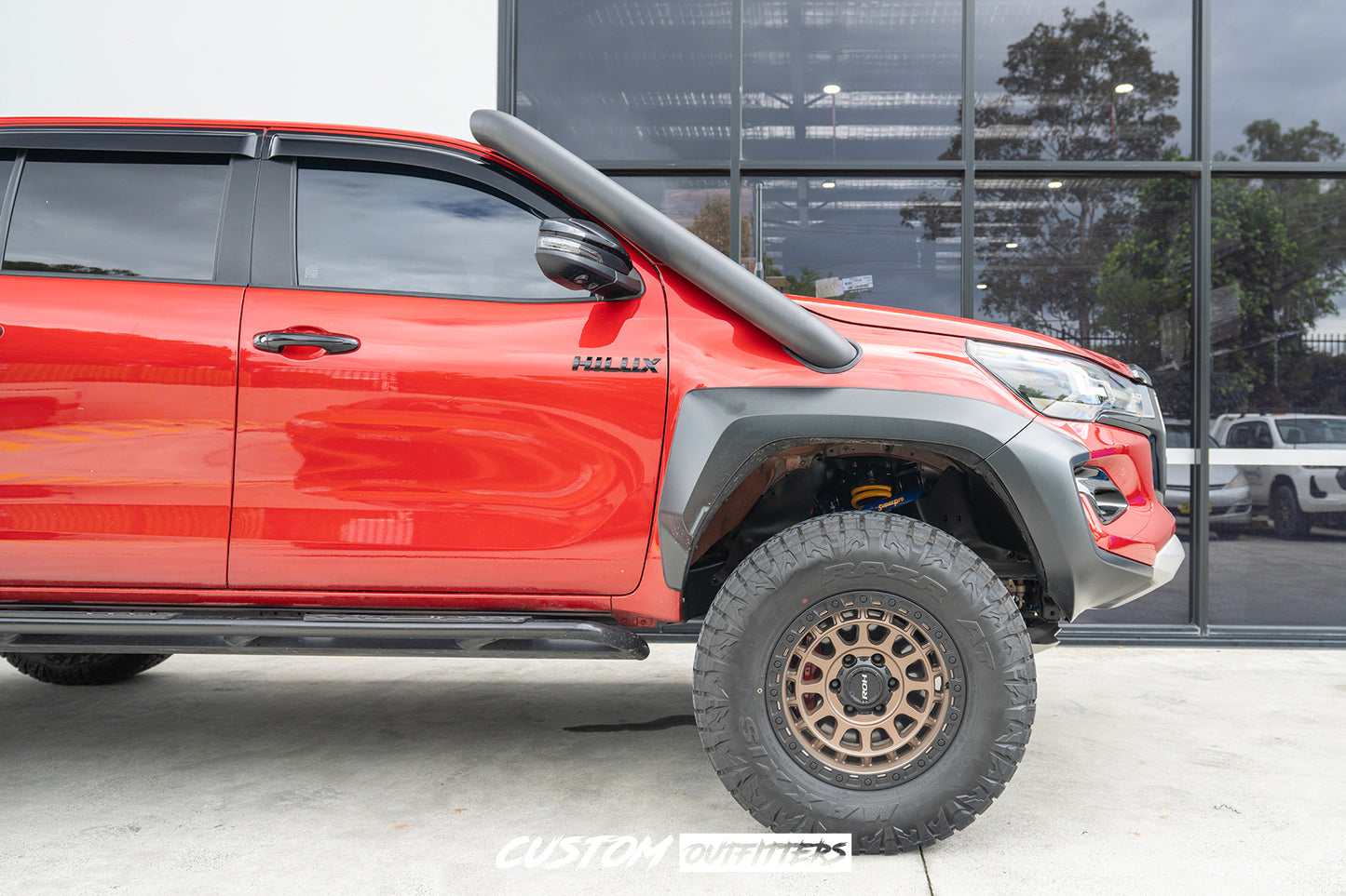 Black 4 Inch Snorkel for Toyota Hilux Rogue & GR Sport