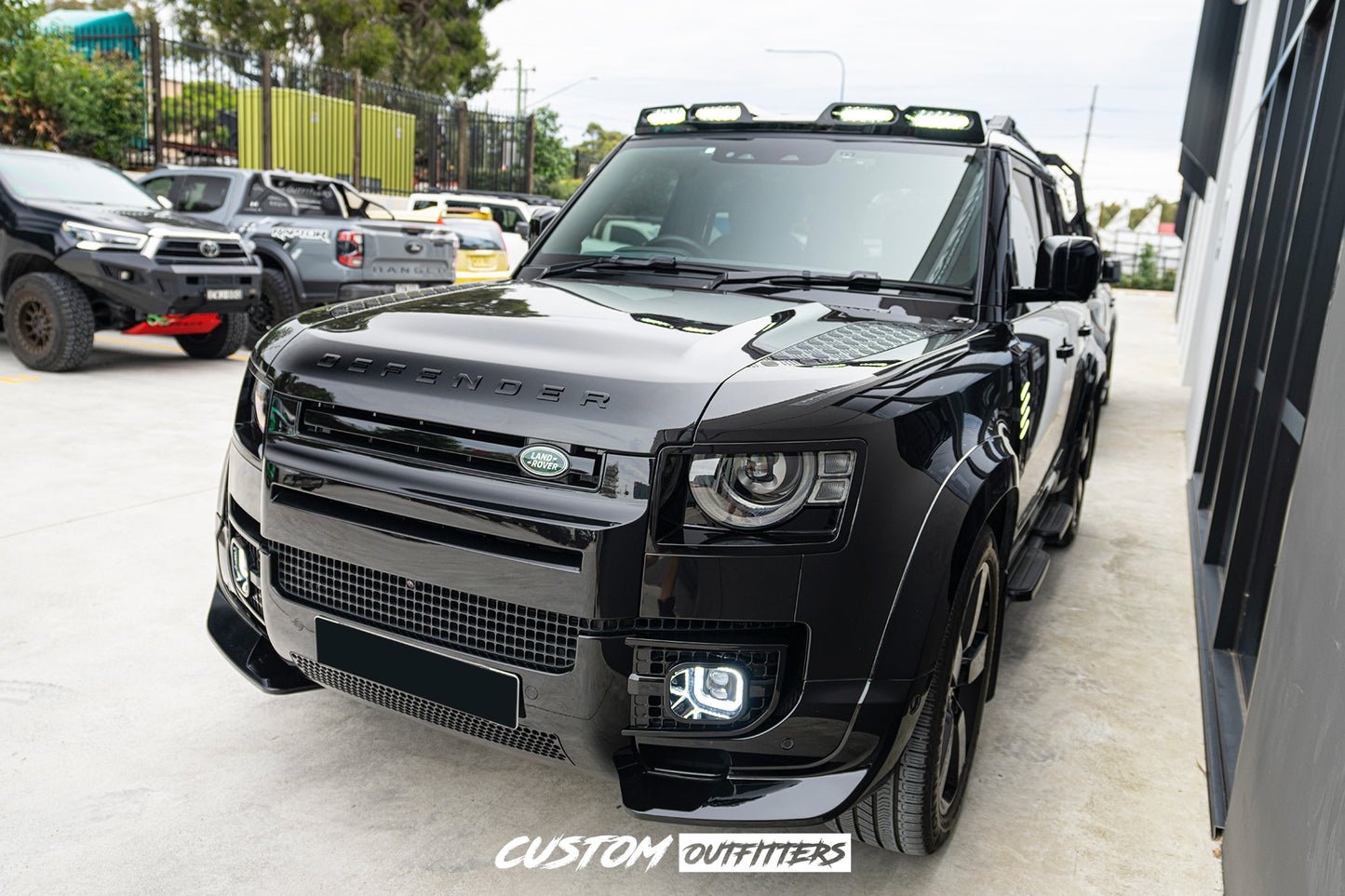 Black Venom LED Roof Pod Lights for Landrover Defender (2020-2026)