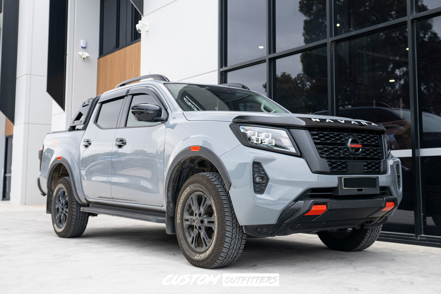 Smoke Black Tinted Bonnet Protector for Nissan Navara NP300 2021-2025