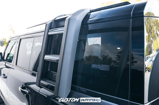 Gloss Black Side Ladder for Landrover Defender 2021-2026