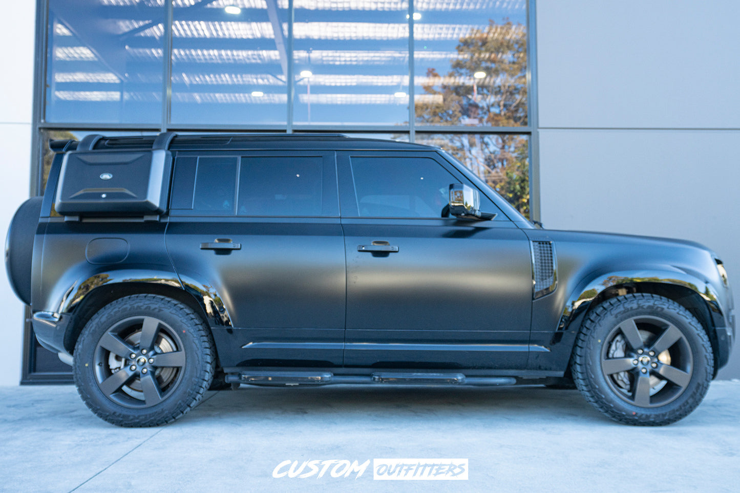 Gloss Black Side Cargo Box for Landrover Defender 2021-2026