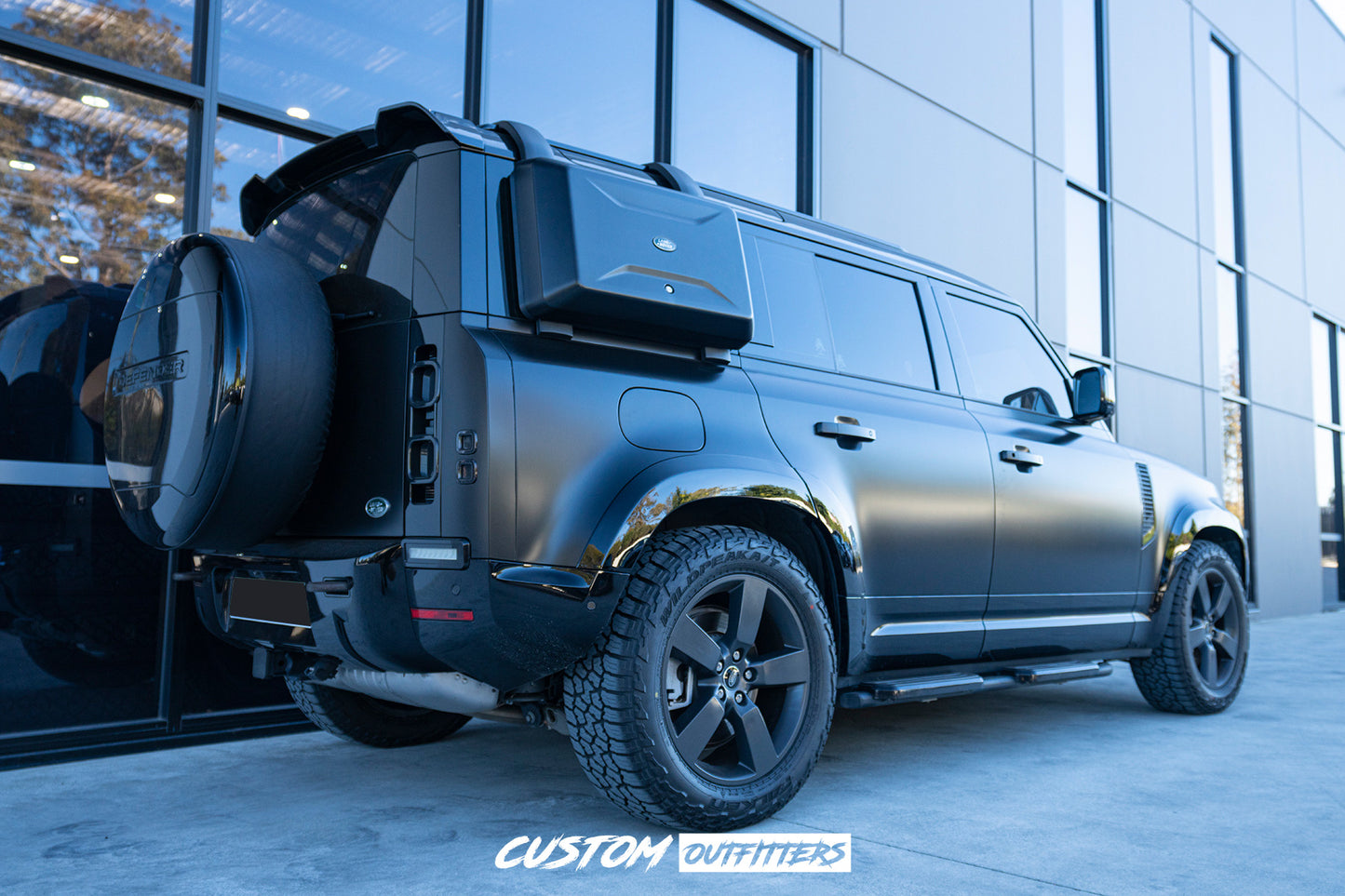 Gloss Black Side Cargo Box for Landrover Defender 2021-2026