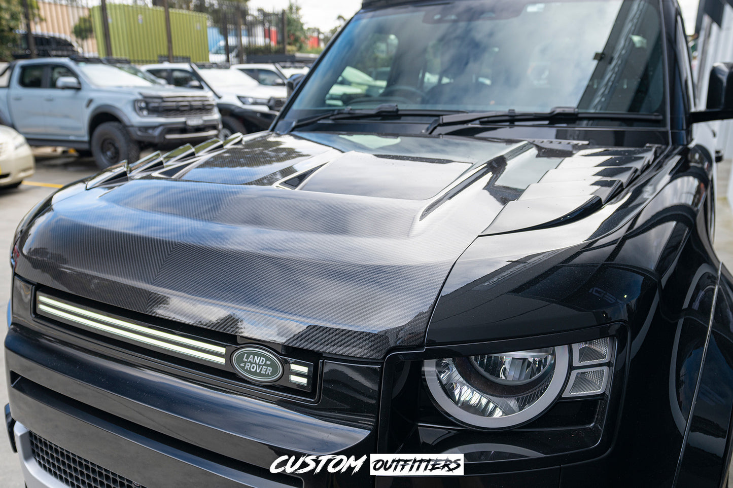 Dry Carbon Venom Bonnet for Landrover Defender 2021-2026