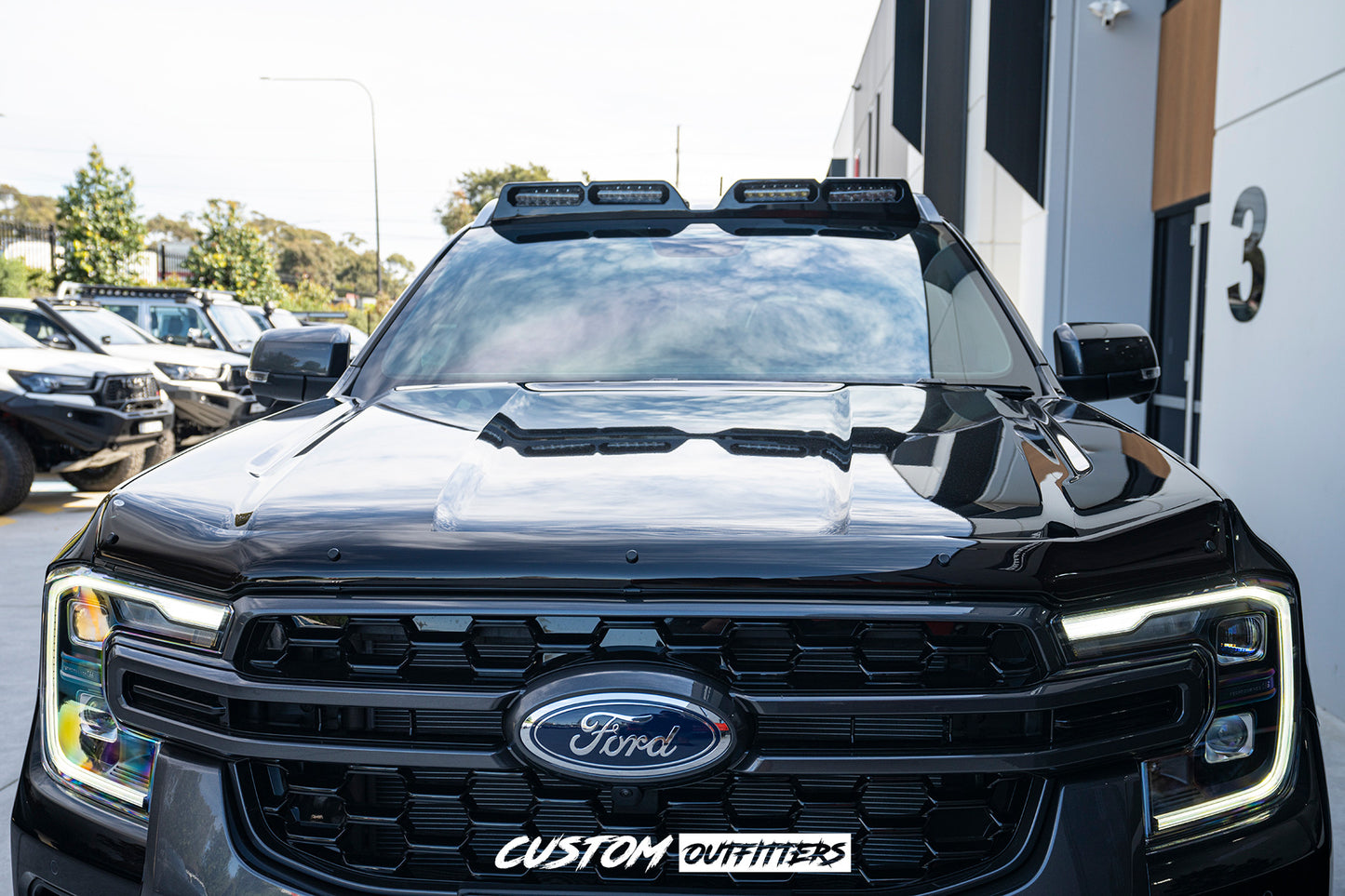 Black Venom LED Roof Pod Lights for Next Gen Ranger