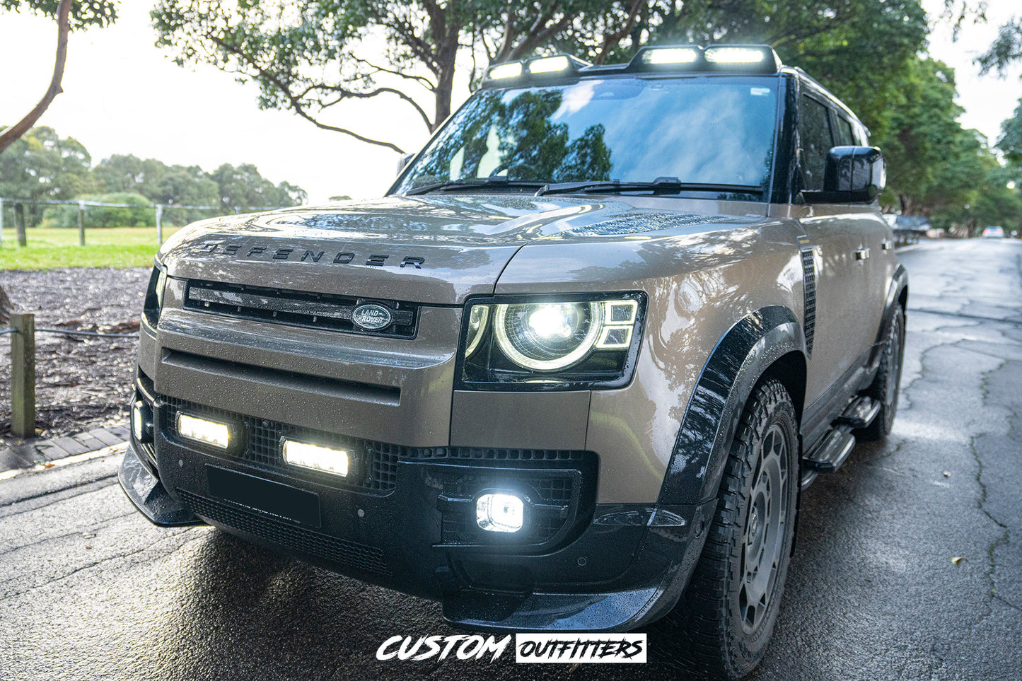 Upgraded LED Fog Light with DRL for Landrover Defender 2021-2026