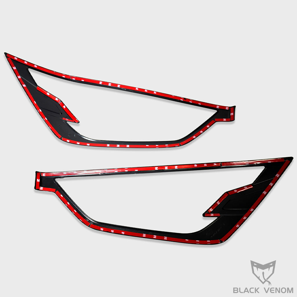 Black Headlight & Tail Light Trims to suit Isuzu Dmax 2021-2023