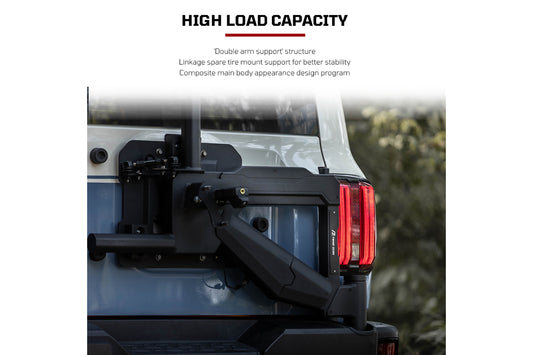 Venom TQ Heavy Duty Tyre Carrier for GWM Tank 300