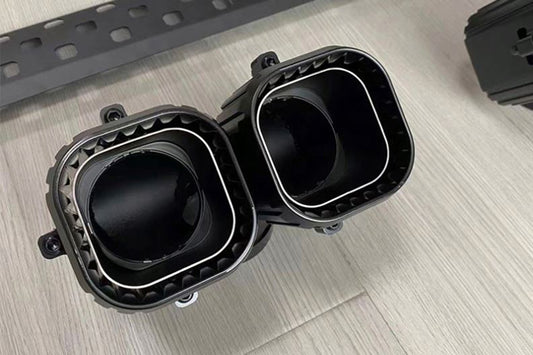 Black Venom Street Exhaust Tips for Landrover Defender 2021-2026 (DIESEL Models)