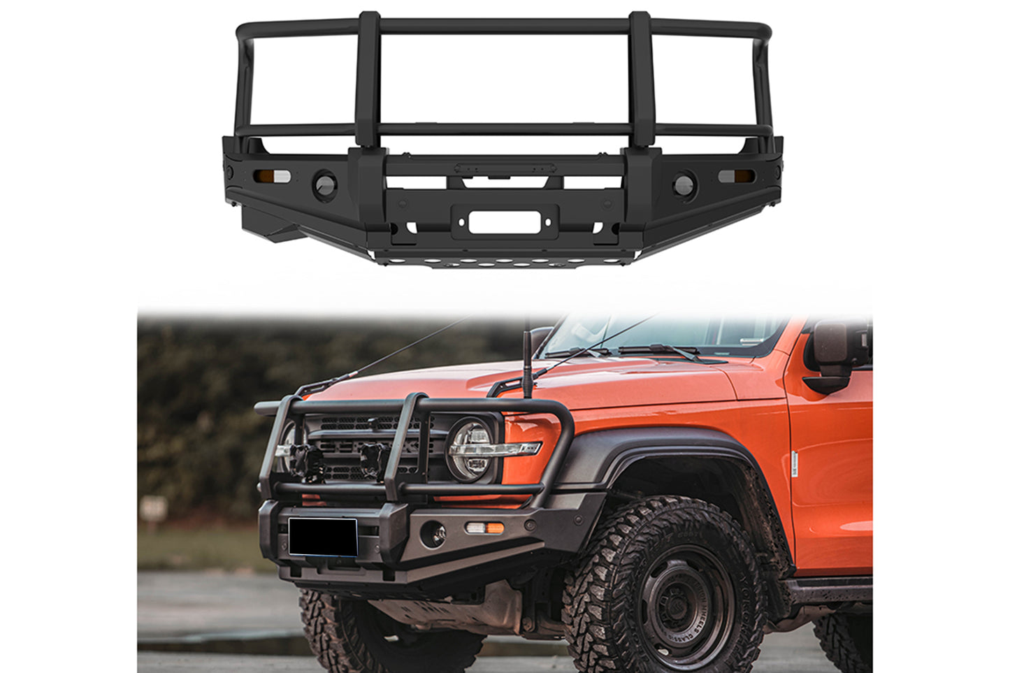 Venom TQ Aluminium Triple Loop Bull bar