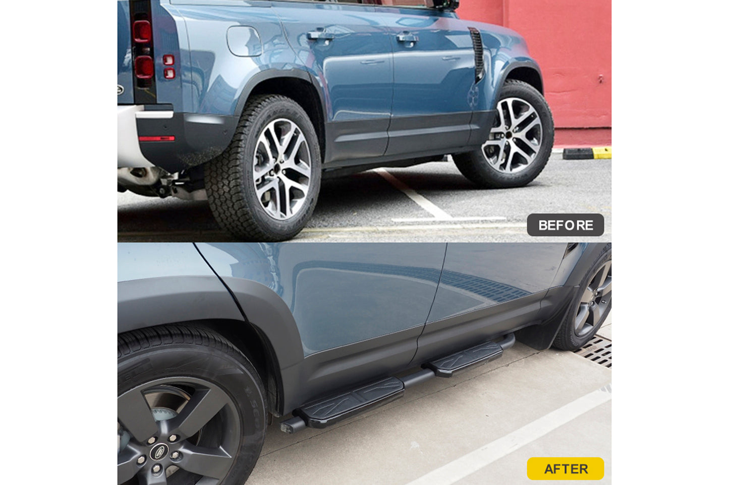 Union Jack Running Board Side Steps for Landrover Defender 110 & 130 Series 2020-2026