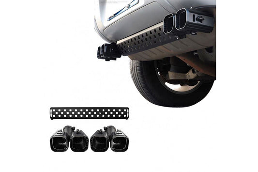 Black Venom Street Exhaust Tips for Landrover Defender 2021-2026 (DIESEL Models)
