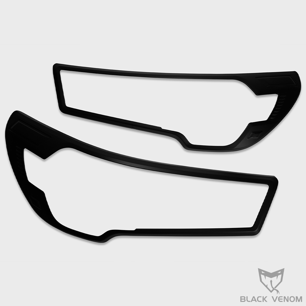 Cosmetic Black Headlight Tail Light Trims to suit Toyota Hilux N80 2015-2023 (SR5, Rogue, GR & Rugged X)