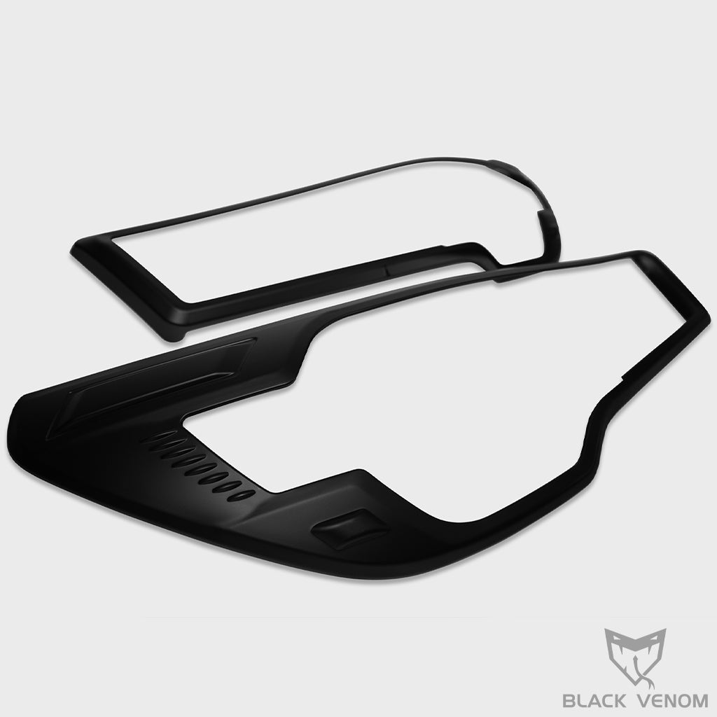 Cosmetic Black Headlight Tail Light Trims to suit Toyota Hilux N80 2015-2023 (SR5, Rogue, GR & Rugged X)