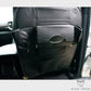 Black PU Leather Premium Car SeatBack Organizer Travel Accessories Cup Holder