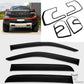 Black Weathershields & Headlight Tail Light Trims Cosmetic to suit Next Gen Ford Ranger XLT Wildtrak Sport Platinum & Raptor