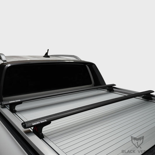 Rhino Rack Tub Rack Cross Bar Load Bars to suit Ford Ranger PX Wildtrak Roller Shutter 2012-2022