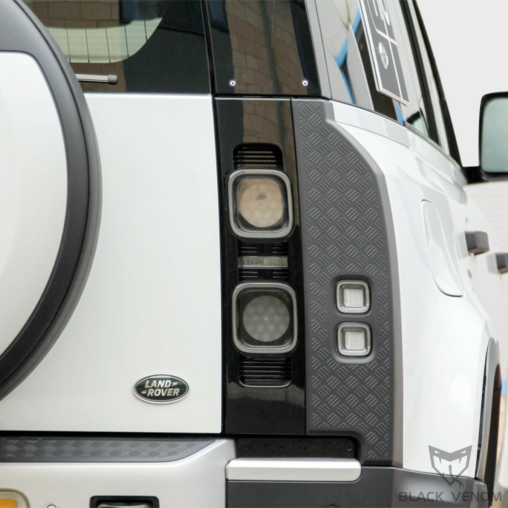 Black Tail Light Trims to suit Landrover Defender 2021-2023 (90 & 110 Model)