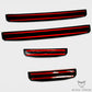 Matte Black ABS Plastic Door Sill Trims Protector to suit Jeep Wrangler JL (2 Door / 4 Door) 2019-2023