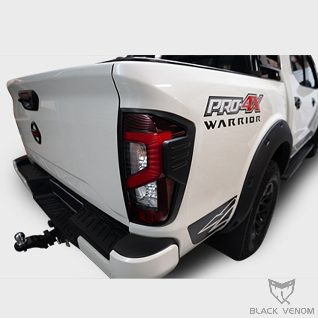 Black Headlight & Tail Light Trims to suit Nissan Navara NP300 2021-2023 (ST, STX, PRO4X, PRO4X Warrior)