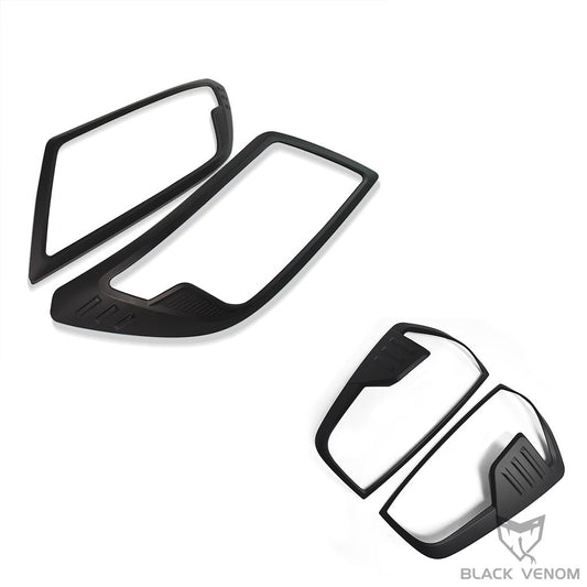Black Headlight & Tail Light Trims to suit Nissan Navara NP300 2021-2023 (ST, STX, PRO4X, PRO4X Warrior)
