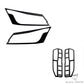 Black Headlight & Tail Light Trims to suit Toyota Hiace Van 2019-2023