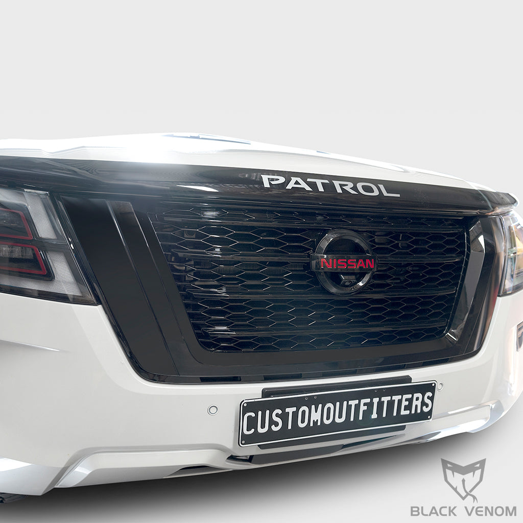 Black Venom Armada Mesh Grille to suit Nissan Patrol Y62 Series 5 TI & TIL 2021-2023
