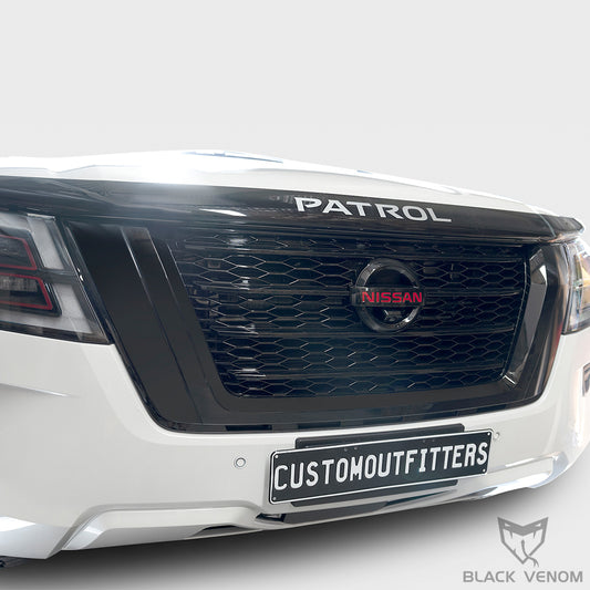 Black Venom Armada Mesh Grille to suit Nissan Patrol Y62 Series 5 TI & TIL 2021-2023
